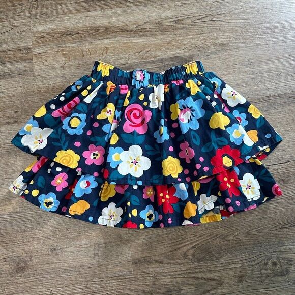 Hanna Andersson Other - Hanna Andersson Tiered Skirt Girls Size 110 / 5 Floral Ruffle